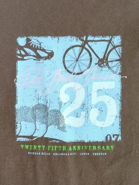 2007 Brown Red Bud Classic Tee with Anniversary '25'